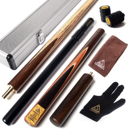 CUESOUL 57' Ручний Більярдний Кістик Снукер з Міні Подовжувачем Рукоятки, Алюмінієвий Кофр, Karella D305