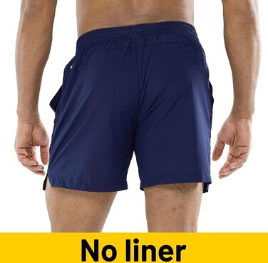 Чоловічі бігові шорти MIER для спорту та залу, швидкосохнучі outdoor-шорти з кишенями для тренувань, дихаючі (Темно-синій, XS)