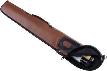 Чохол для кия бінкард (1/2 кий) коричневий, для зберігання кия, переносна сумка для більярдного кия