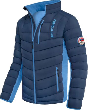 Чоловіча зимова куртка Nebuus GRAFFITY (темно-синій, кобальт, розмір S)