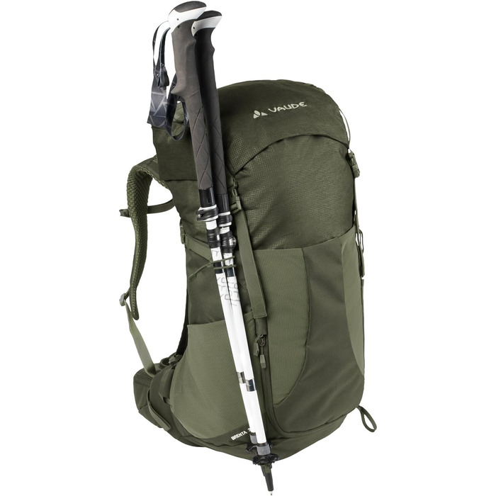 Туристичний рюкзак VAUDE Brenta 36+6 л, водонепроникний, з дощовиком, для жінок і чоловіків, зручний трекінговий рюкзак з практичними відділеннями, колір хакі