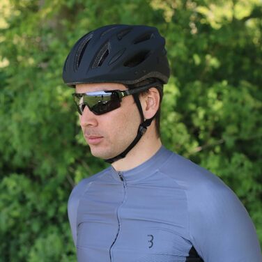 Велосипедний шолом BBB Cycling Condor для дорослих, матовий чорний, знімний візор, захист від комах, для MTB та шосейних велосипедів (54-58 см)