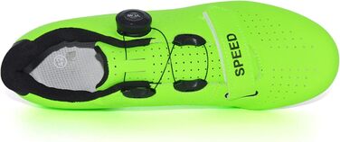 Велотуфлі для їзди на велосипеді: шосе, MTB, спіннинг. Сумісні з SPD/SPD-SL. Для чоловіків та жінок (44 EU, Зелений)