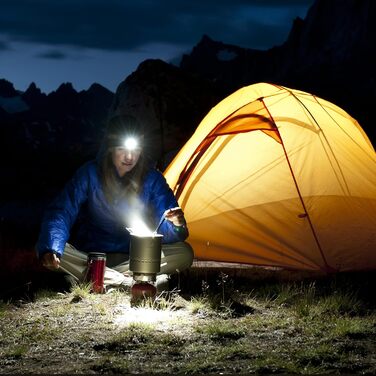 MIAOKE Фронтальний ліхтар налобний світлодіодний USB перезаряжається 100000 люменів, водонепроникний IPX5, 4 режими, індикатор заряду та сигнальний ліхтар для дорослих, бігу, активного відпочинку, кемпінгу, риболовлі та походів (Синій)