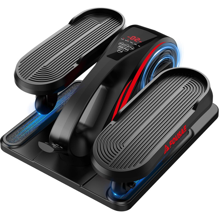 Еліптичний тренажер під стіл для дому, 2 в 1 електричний з 15 швидкостями та 3 автоматичними режимами, тренажер для ніг для літніх людей з пультом дистанційного керування, тихий та портативний (рожевий, 15 швидкостей + 3 автоматичні режими)