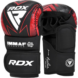 Спаррингові рукавички RDX для MMA, грейплінг, муай-тай, кікбоксинг, вільний бій, червоні, XS