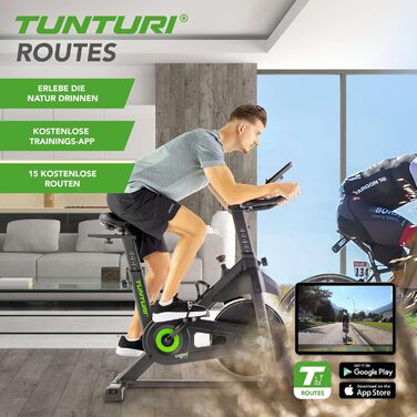 Велотренажер Tunturi Cardio Fit S20 Sprinter - З низьким порогом входу, Bluetooth, ручне регулювання опору