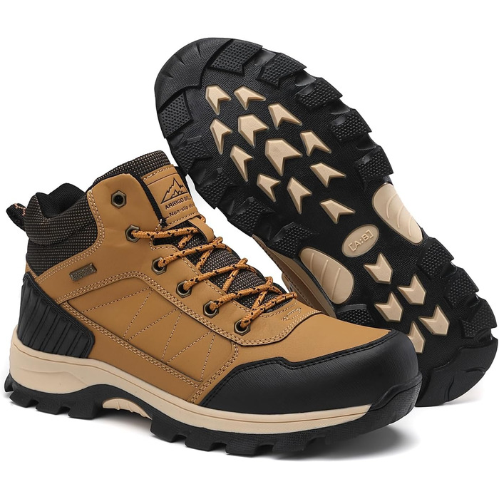 Черевики зимові чоловічі Arrigo Bello: зимові чоботи, трекінгові черевики, водонепроникні, теплі, з антиковзкою підошвою, розмір 41-46, колір: коричневий