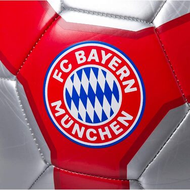 Футбольний м’яч FC Bayern München срібний, розмір 5