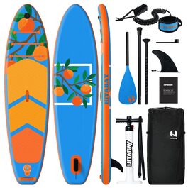 SUP Board набір, дошка для Stand Up Paddling надувна 320-335 см, до 150 кг, помаранчева - для початківців з повним комплектом аксесуарів