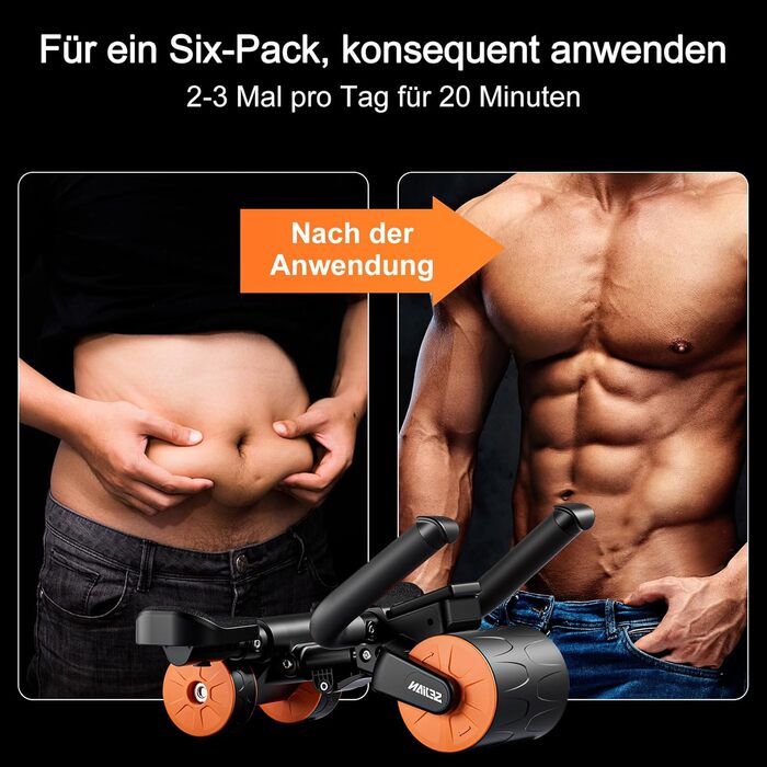 Ролер для пресу з автоматичним відскоком, тренажер для дому, чорний