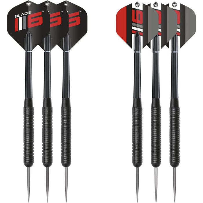 Професійна дартс-мішень WINMAU Blade 6 з шафкою, набір дартсів та аксесуари