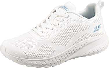 Жіночі кросівки Skechers Bobs Squad Chaos Face-Off, білого кольору, текстильні (Engineered Knit), розмір 38.5 EU