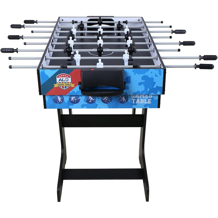 HLC 5-в-1 Багатофункціональний стіл для ігор: пінг-понг, хокей на повітрі, більярд, баскетбол, кікер