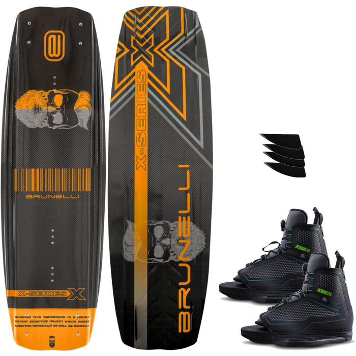 Комплект для вейкбордингу BRUNELLI Carbon 138 см з кріпленнями Jobe Maze