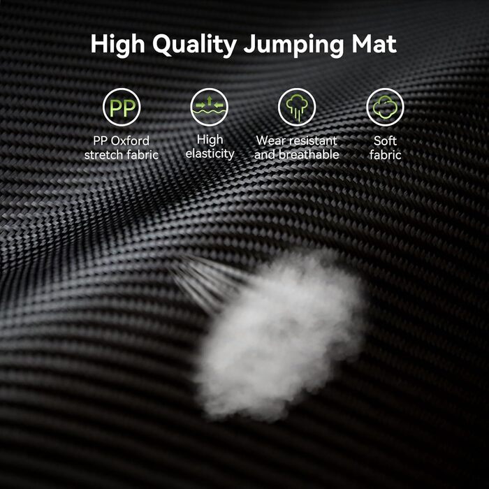 Міні-батут для дорослих, 101,6 см, без поручнів, для фітнесу, зелений