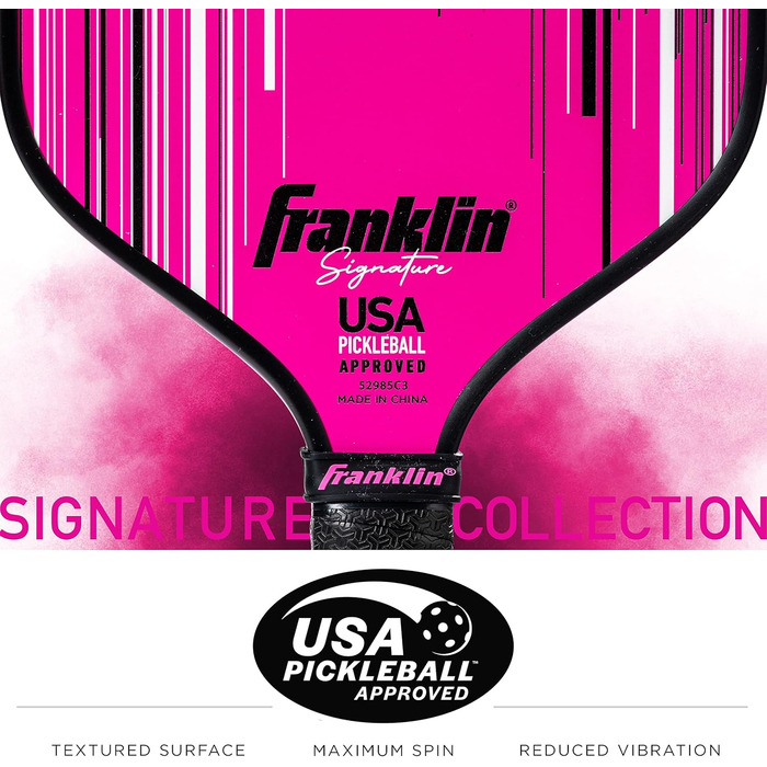 Професійна ракетка для піклболу Franklin Sports Signature Series, з MaxGrit покриттям, сертифікована USAPA, поліпропіленовий сердечник 13/16 мм