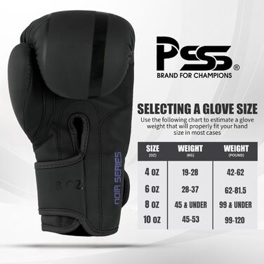 Дитячі боксерські рукавички PSS Black Series, шкіряні, 4-8 oz, для хлопців та дівчат, бокс, муай-тай, кікбоксинг, різні кольори, 3-14 років