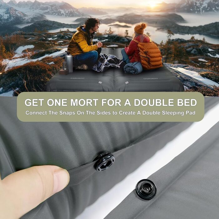 Isomatte Camping Selbstaufblasend: Ultralight Schlafmatte 14cm для кемпінгу та подорожей