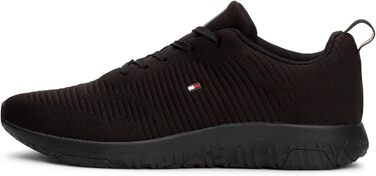 Кросівки Tommy Hilfiger Runner Corporate Knit Rib чорного кольору, 42 EU