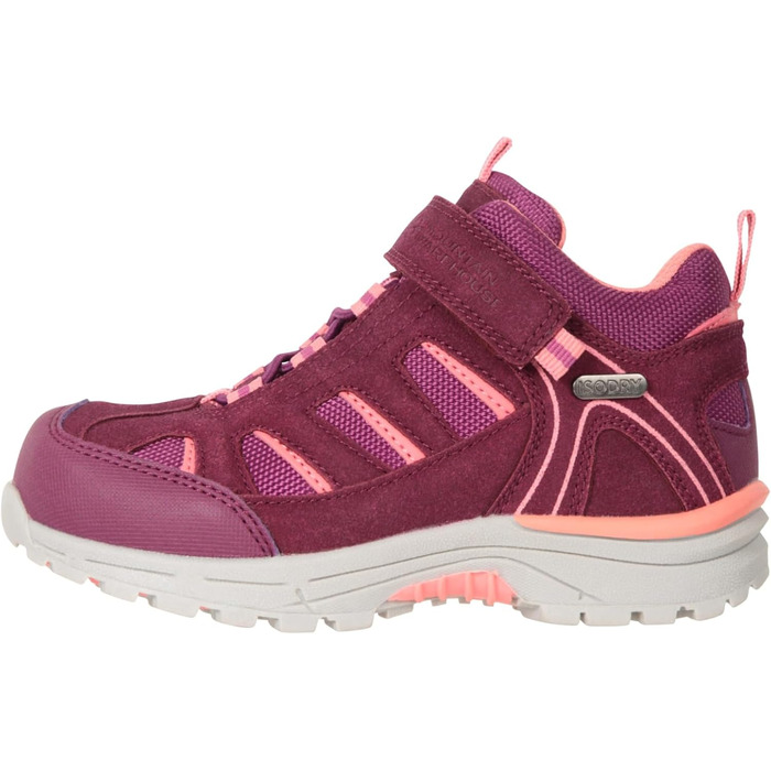 Водонепроникні дитячі черевики Mountain Warehouse Drift - для хлопчиків та дівчаток, підходять для походів та дощу (28 EU, Ягода)