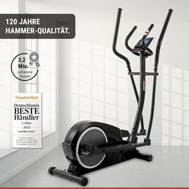 Орбітрек HAMMER Crosstech XTR BT з Glute Shaper, 21 програмою та індикатором потужності