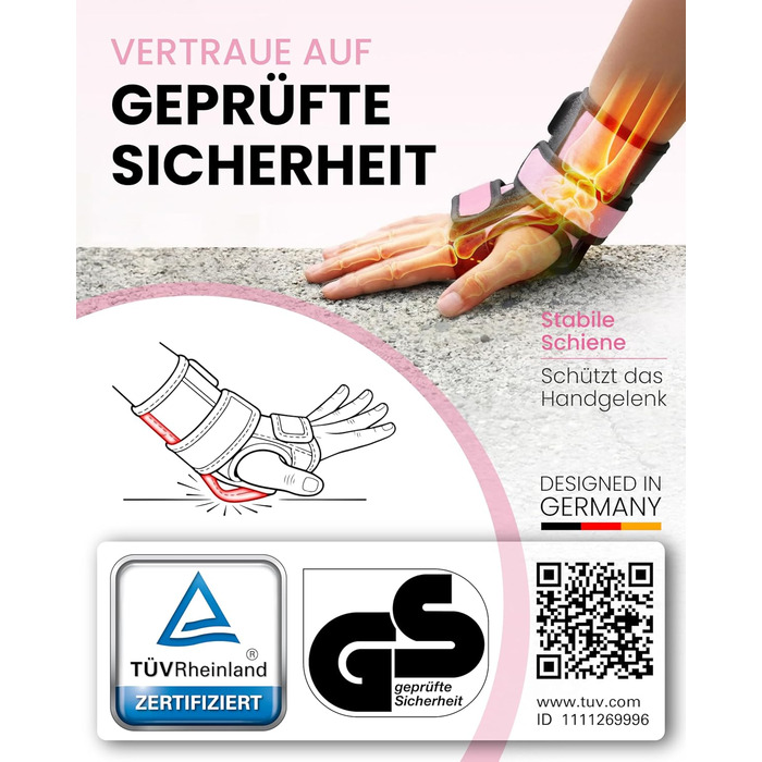 Захист для колін та ліктів 99FLIPS для дітей (3-12 років), рожевий - комплект для роликів, скейтборду, самокату (XS/S/M)