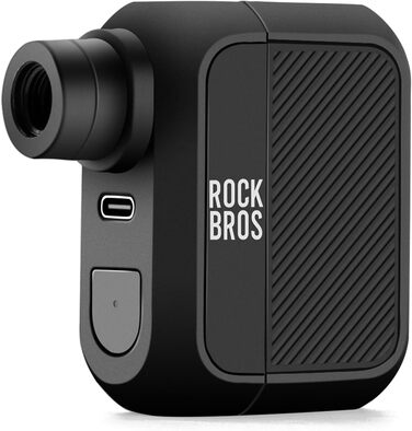 ROCKBROS Міні електричний насос для велосипеда 100 PSI, акумуляторний, для електровелосипедів, гірських, міських і шосейних велосипедів