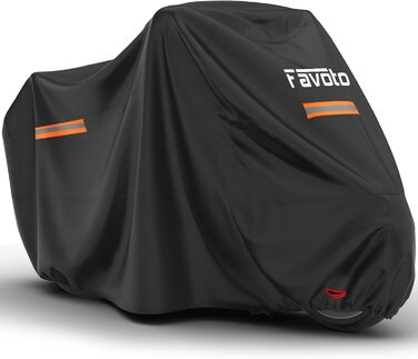 Водонепроникний мотоциклетний чехол Favoto Outdoor XXL 245x102x122cm - захист від пилу та погодних умов