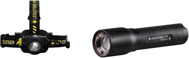 Ліхтар налобний LED Ledlenser H7R Work + P7R, 1000 люмен, акумуляторний, водонепроникний IP67, регульований, з USB-кабелем