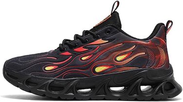 Кросівки для чоловіків та жінок, спортивні, для бігу та ходьби, дихаючі, з повітряною подушкою, розмір 39-46, 9189 C білий (9189 C чорний, 42 EU)