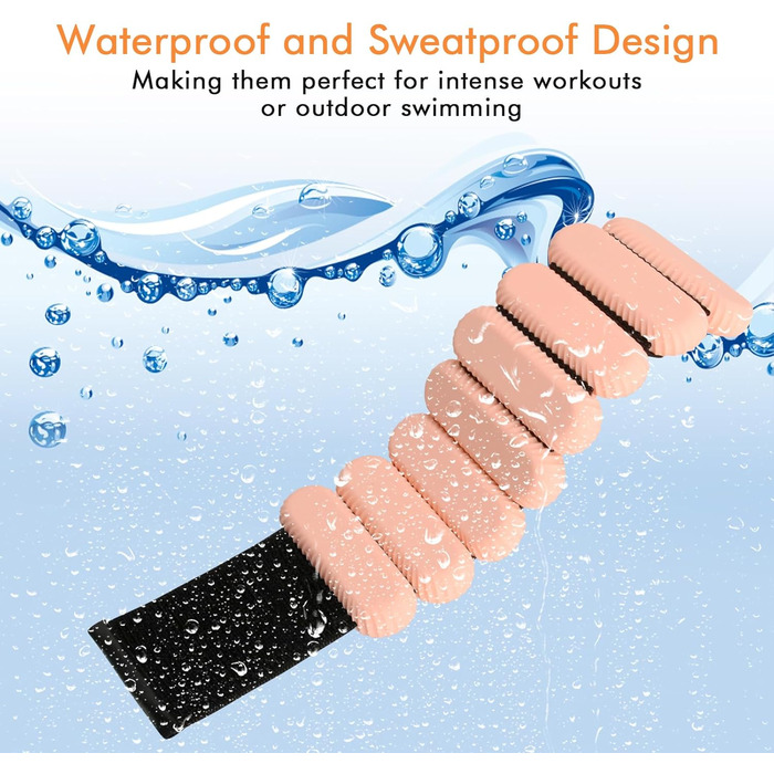 Ваги для зап'ясть та щиколоток для жінок та чоловіків, регульовані, силіконові, для фітнесу, йоги, бігу, танців - рожеві