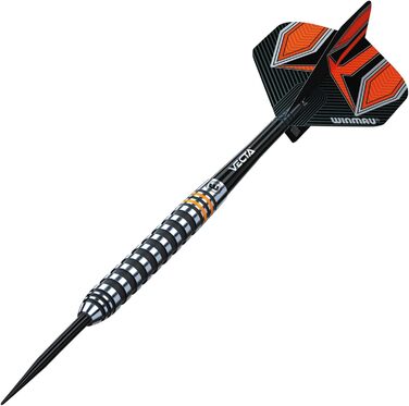 Дротики WINMAU Fury 24 г з вольфраму, з призмовими флайтами та Vecta-шафтами