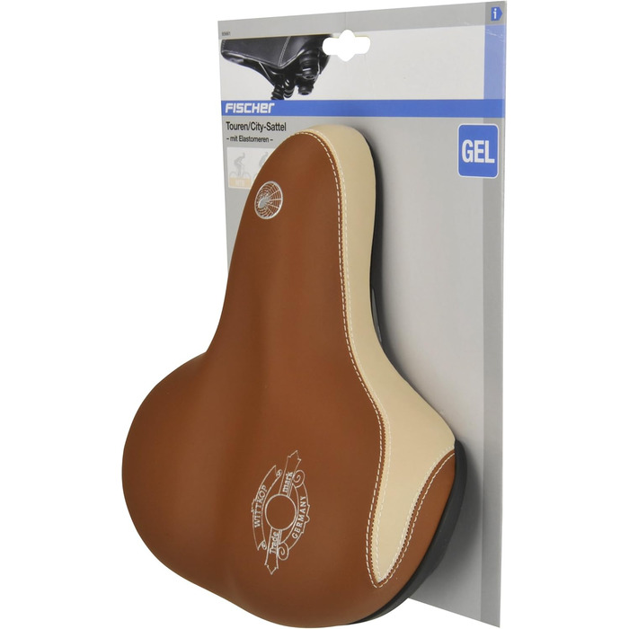 Сідло FISCHER Tourensattel Elastomer Cappuccino - універсальний розмір