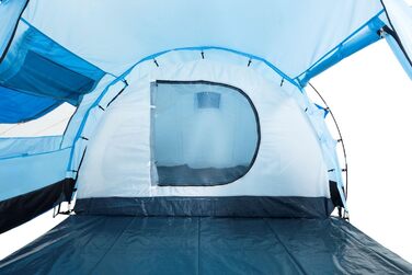 Намет CampFeuer Super+ для 4 осіб: великий тунельний намет з 2 входами та тамбуром, водовідштовхувальний (3000 мм), сімейний, для кемпінгу