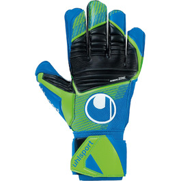 Воротарські рукавички Uhlsport Aquasoft для дорослих, водостійкі, синьо-зелені, розмір 9