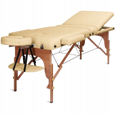 Складаний масажний стіл Medimas Prosport 3 Deluxe, дерево, бежевий