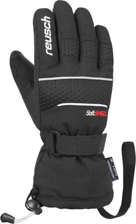 Дитячі зимові лижні рукавички Reusch Connor R-TEX XT, водонепроникні, вітрозахисні, дихаючі, чорні/білі, розмір 6