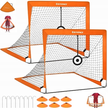 Набір дитячих переносних футбольних воріт (2 шт.), легкі, 120x90 см