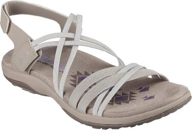 Жіночі сандалії Skechers Reggae Slim-Takes Two, світло-бежеві, розмір 37 (широкі)