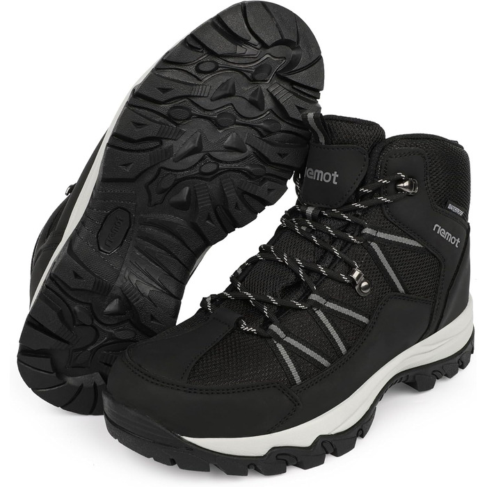 Черевики для трекінгу жіночі, туристичні черевики, трекінгові черевики, черевики для хайкінгу, чорні, 40 EU