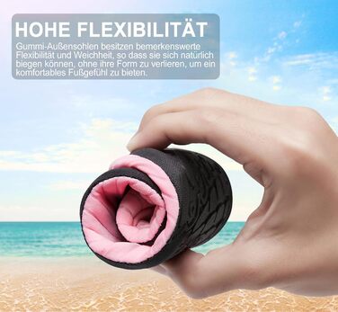 Водні черевики для плавання та відпочинку на пляжі. Дамські/чоловічі, розмір 38 EU, смугасті рожеві