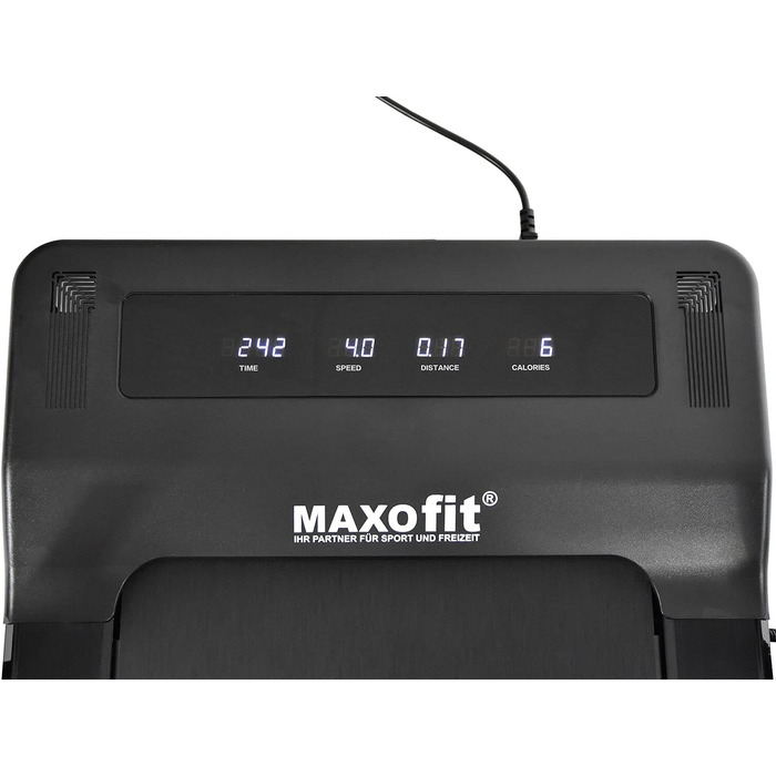 MAXOfit Mini Walking Laufband MF-2: компактний біговий доріжка з Bluetooth, пультом та тримачем для планшета (чорний)
