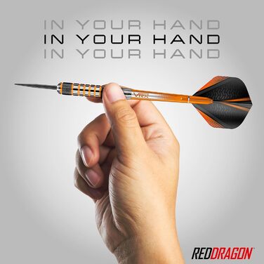 Професійні сталеві дротики Red Dragon Amberjack з набором хвостовиків і перами