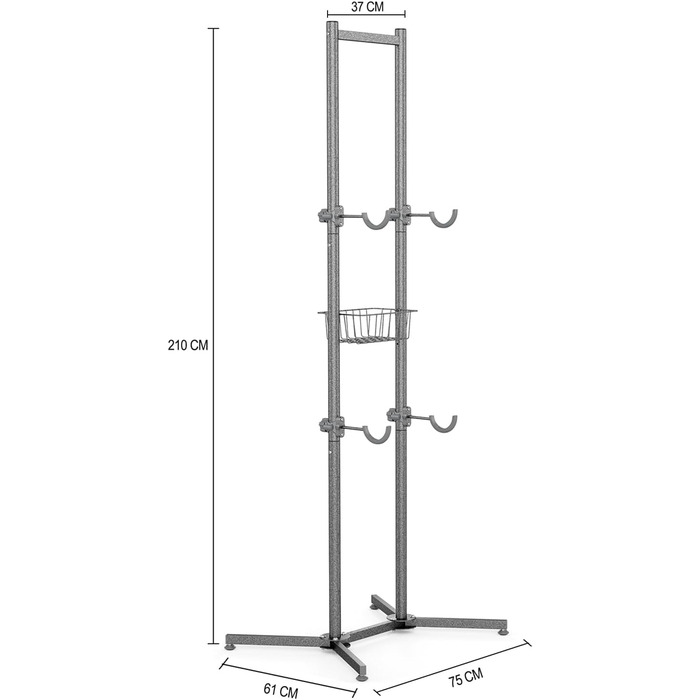Підставка для велосипедів CXWXC на 4 велосипеда, до 70 кг, для гаража, дому, вулиці