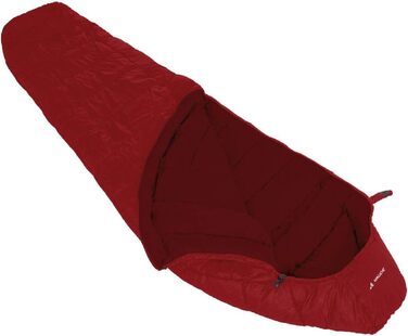 Сплячий мішок VAUDE Sioux 400 SYN - Outdoor - 220 см - весна/літо (темно-червоний, правій)