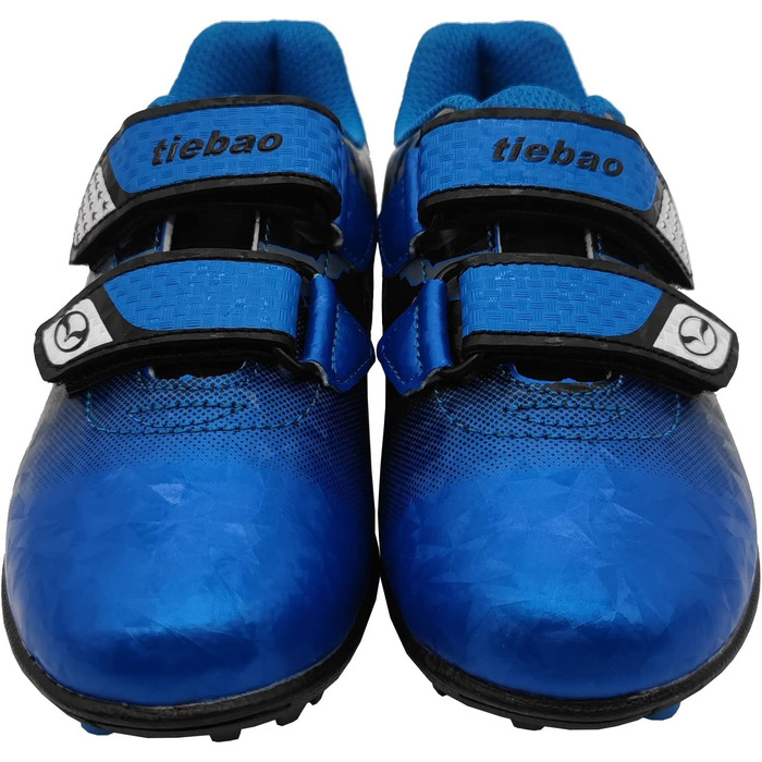 Дитячі футбольні бутси для гри на твердих ґрунтових покриттях, Outdoor, розмір 25-37, зелені та сині