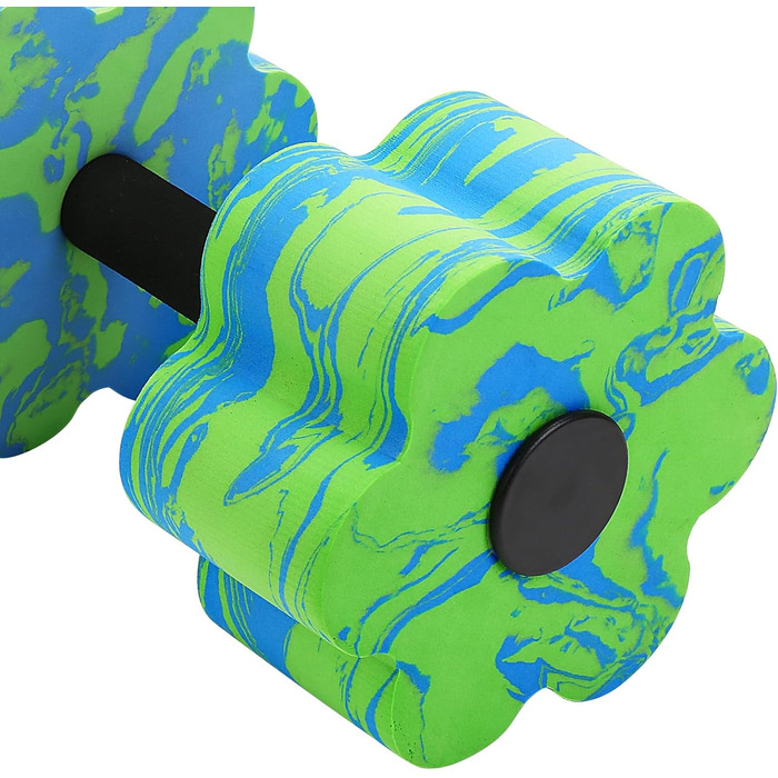 Набір аква-гантелей для плавання, 2 шт. Зелені аква-гантелі для фітнесу у воді, для занять у басейні, для схуднення