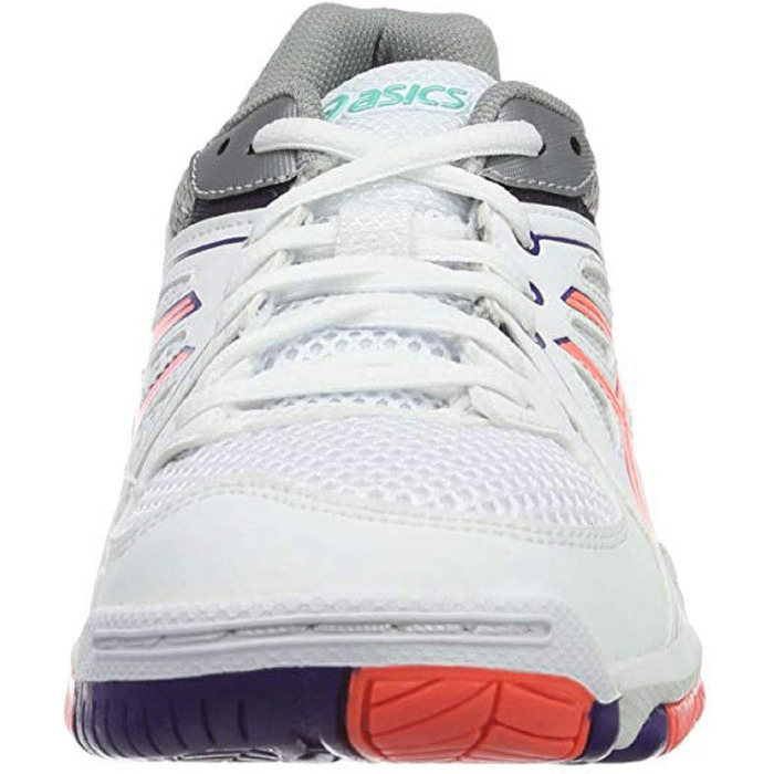 Жіноче волейбольне взуття Asics Gel-Task, білий, блакитний, корал, фіолетовий (42.5 EU)