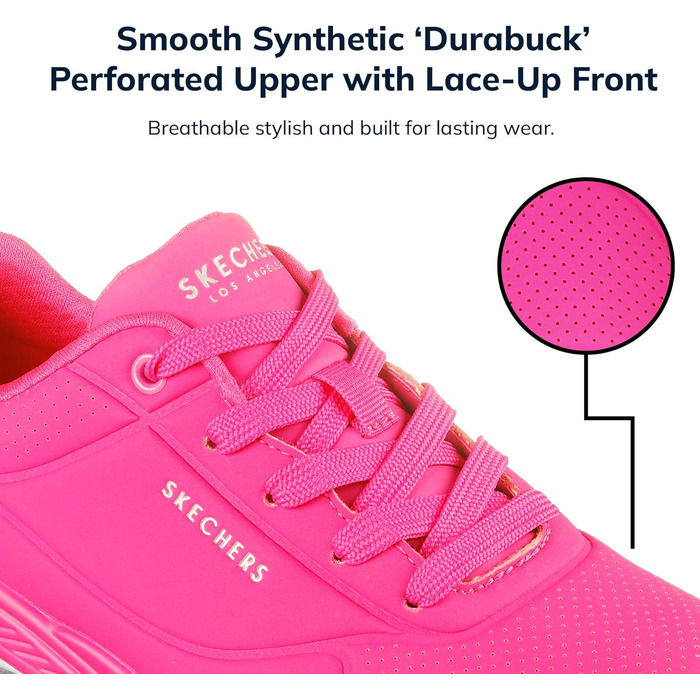 Кросівки жіночі Skechers UNO Night Shades Hot Pink 40 EU Durabuck